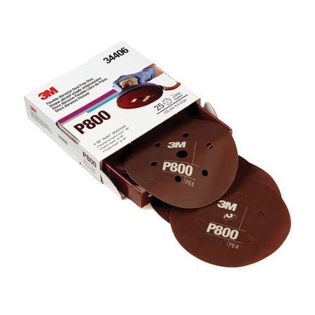 3M 34406, HOOK FLEX ABR DISC, 6 IN, 7HL, P8005, 25PK 7000120195